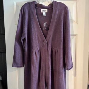 NEW Mainstreet Blues Button sweater w/ extra button